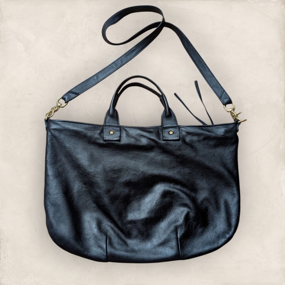 Clare V Black Leather Bag